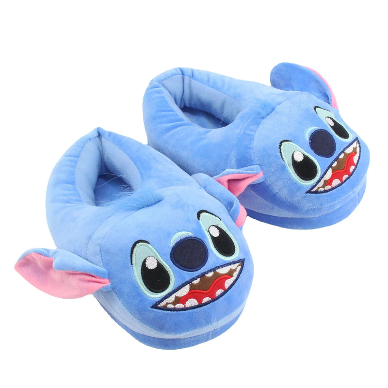 Pantufa Stitch 3d Solado De Borracha Pelúcia